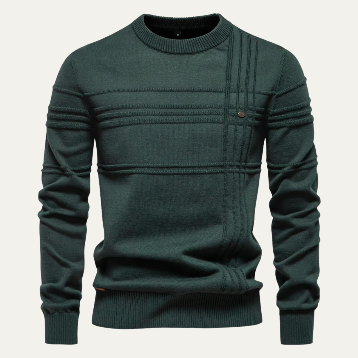 Windsor-rundkrage polotröja för män – Elegant komfort och modern stil