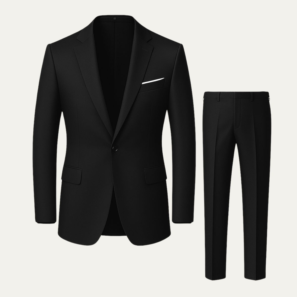 The Barbaresco - Herr Elegant Slim Fit Kostymset – Affärsblazer & Byxor
