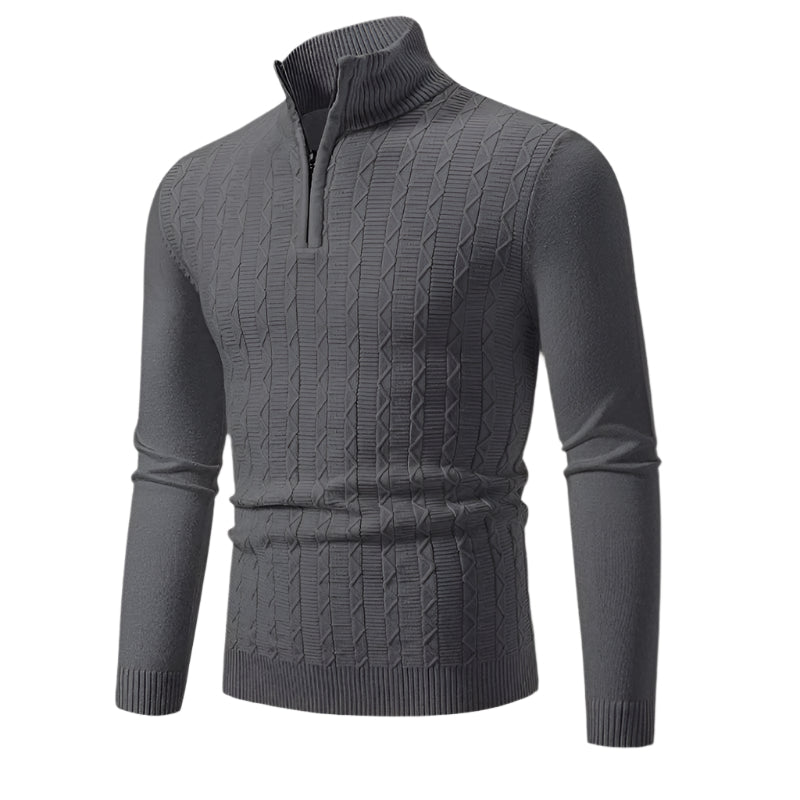 Pull-over för män Courchevel med halv-zip, stilren och ultimat komfort