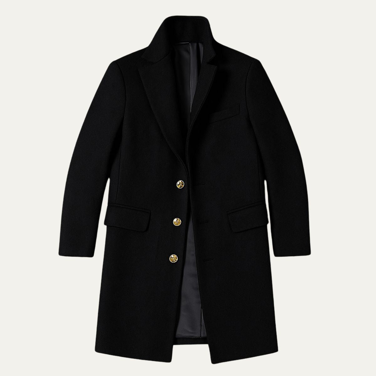Manlig Fitzroy Elegant Lång Trenchcoats