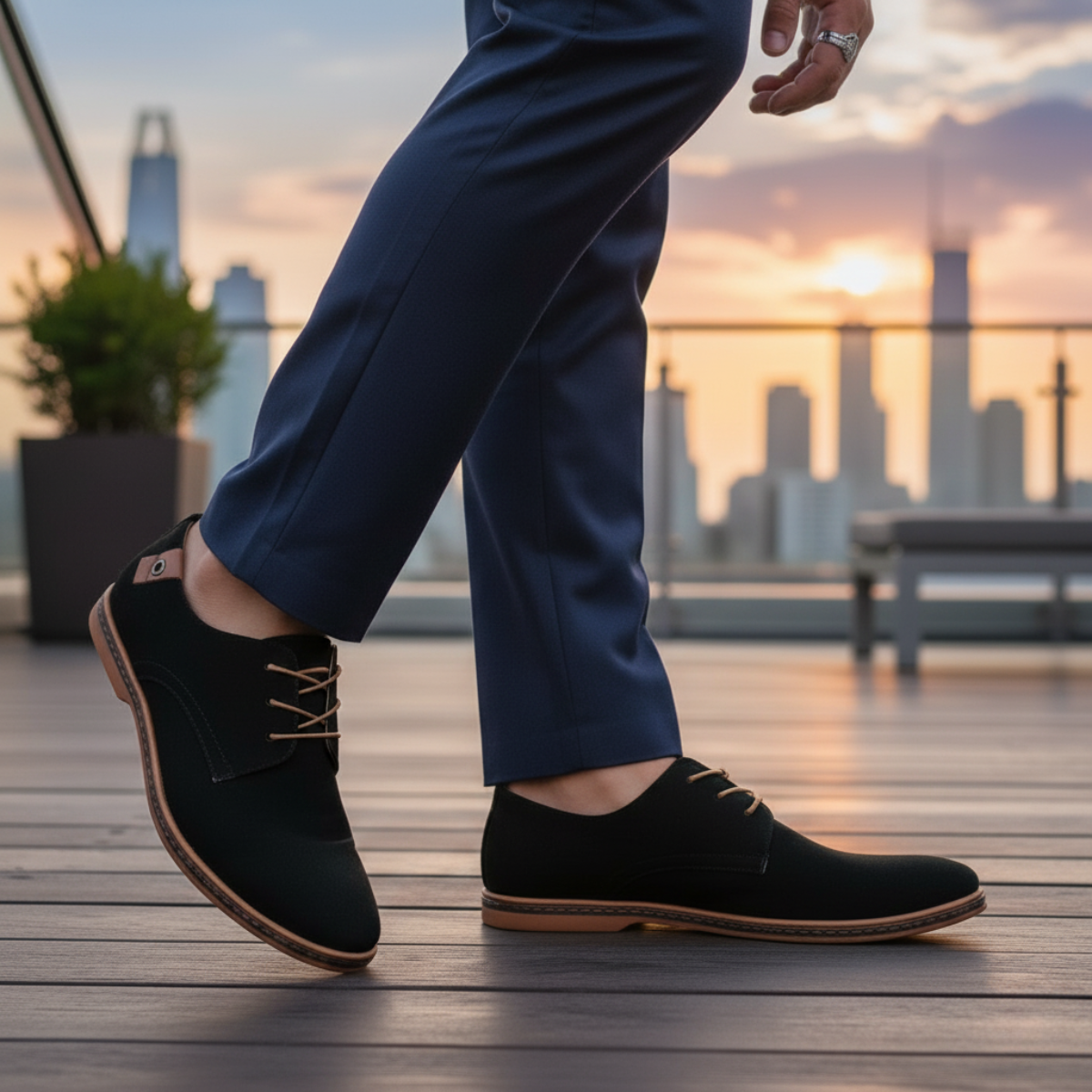 The Devon - Klassiska mockasiner för herr i derby-stil