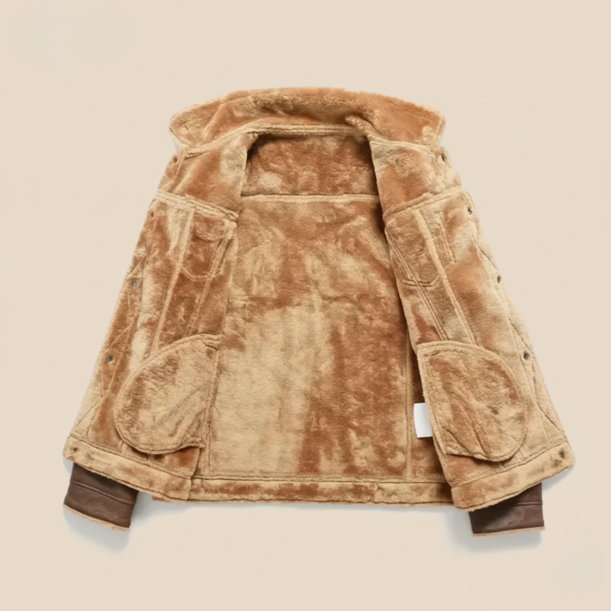 Herrskinnjacka med foder i fleece – stil och komfort i Quebec