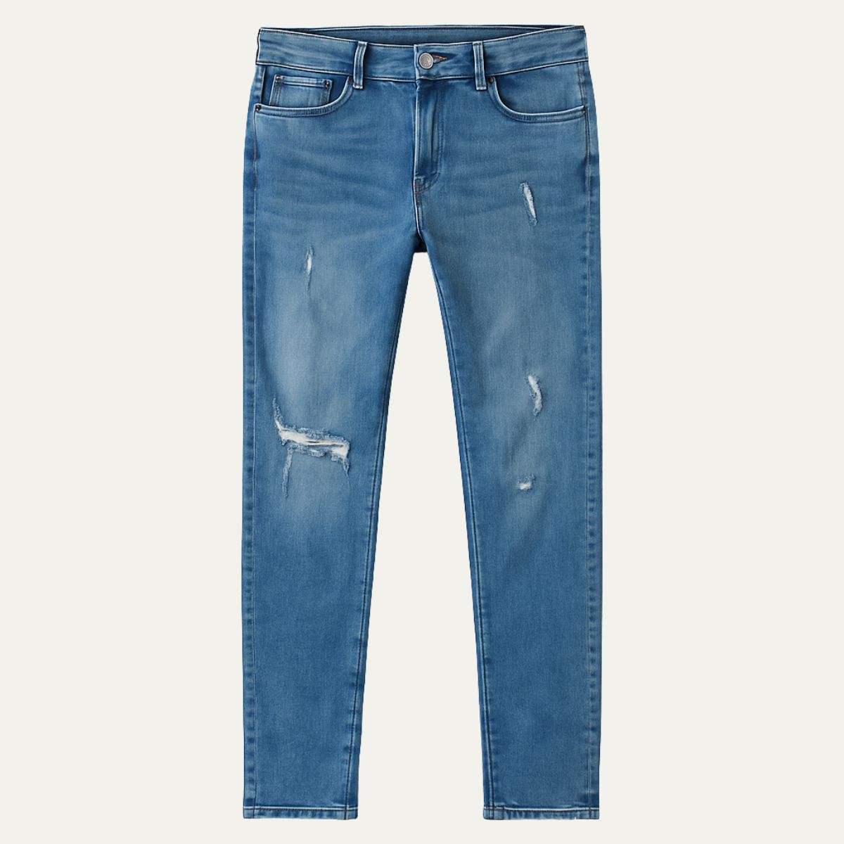 Slim-fit jeans med slitage och stretch Bologna - Ridetstil och ultimat komfort
