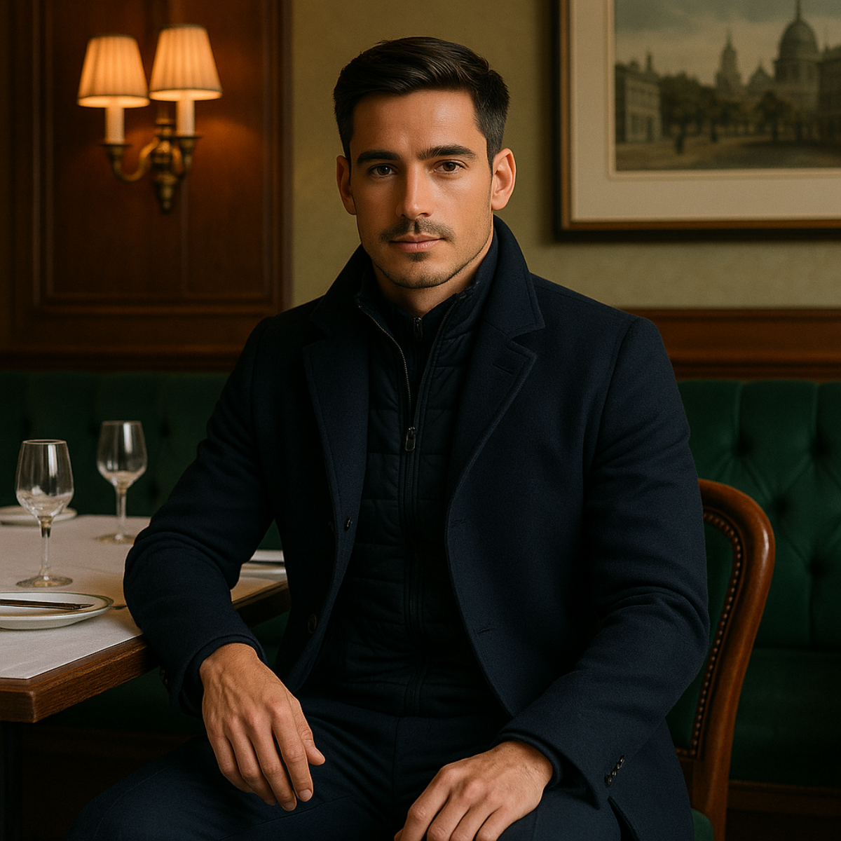 The Vienna – Herrklassisk Vinterkappa - Ullkappa