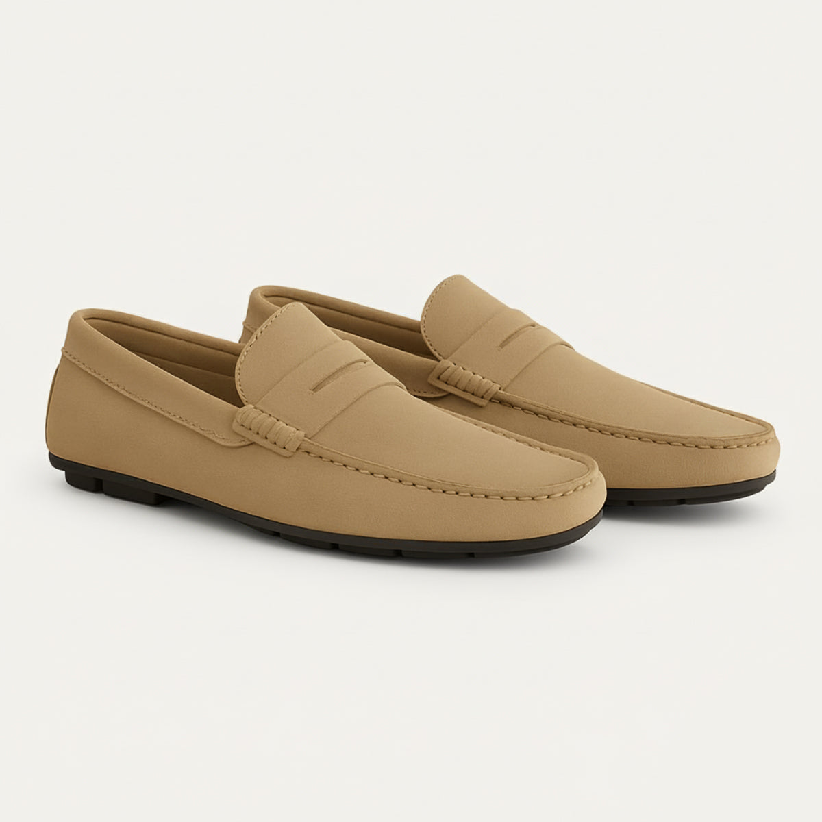 The Corsica - Eleganta Herr Loafers i Mjukt Läder med Penny-Detalj