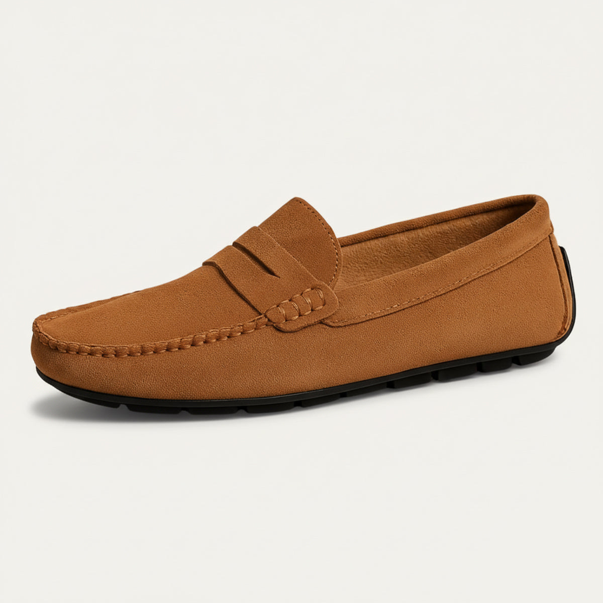 The Corsica - Eleganta Herr Loafers i Mjukt Läder med Penny-Detalj