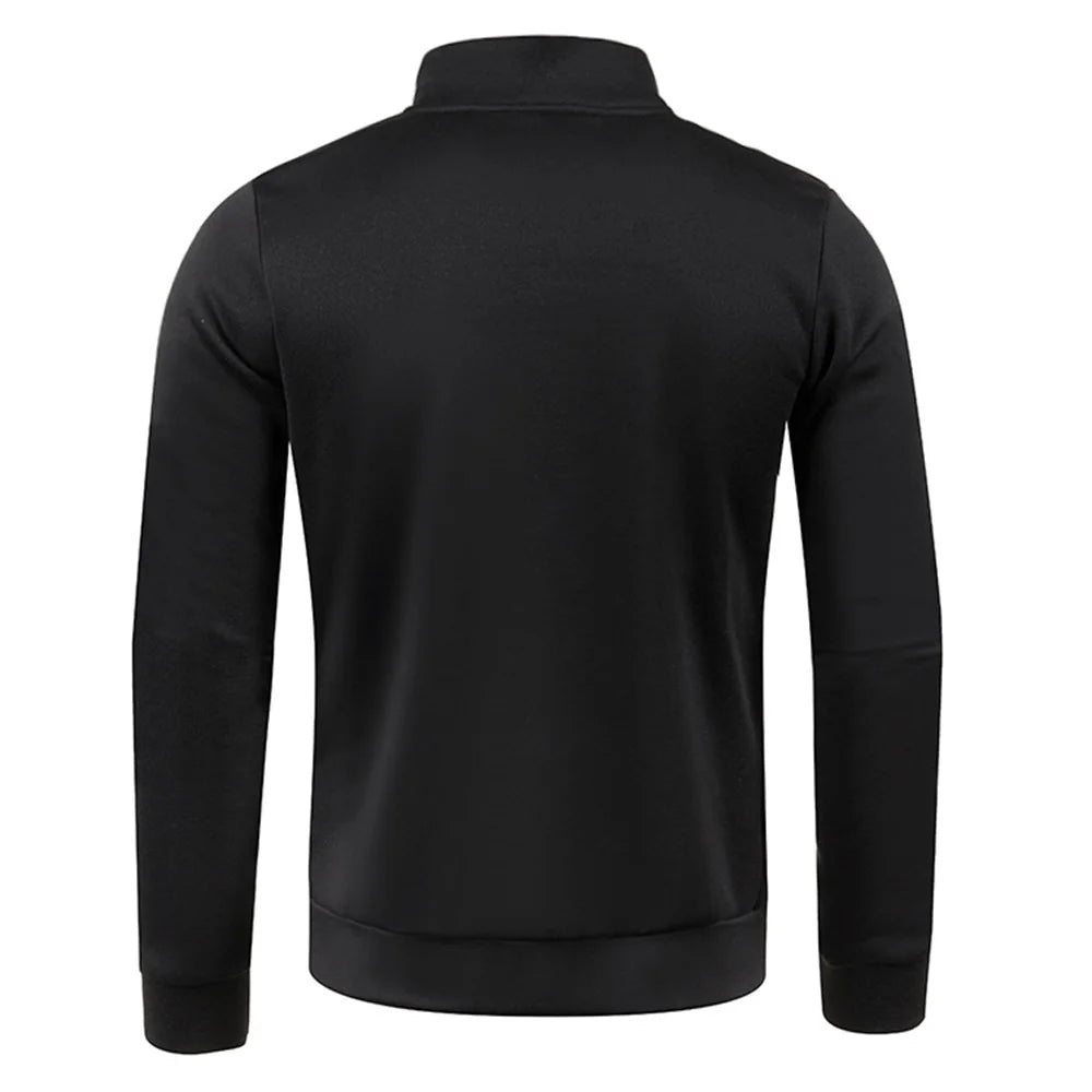 Huvtröja för män The Highland Half Zip – Huvpullover i mjuk terry för ultimat komfort