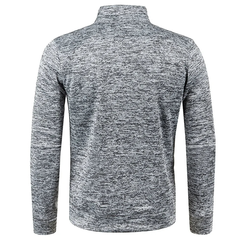 Huvtröja för män The Highland Half Zip – Huvpullover i mjuk terry för ultimat komfort