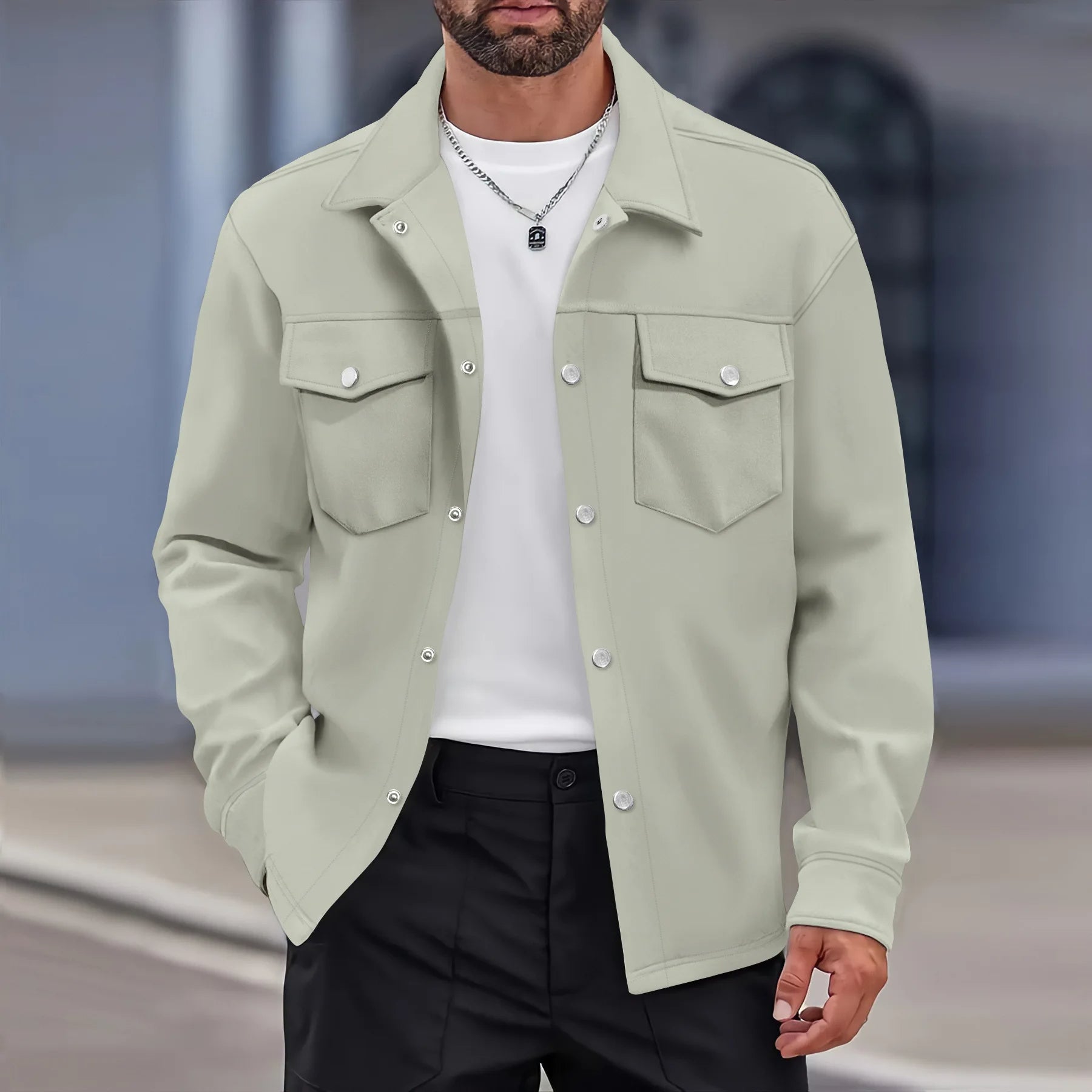 Lätt herrskjorta jacka Riviera - stil och komfort i elegant stil