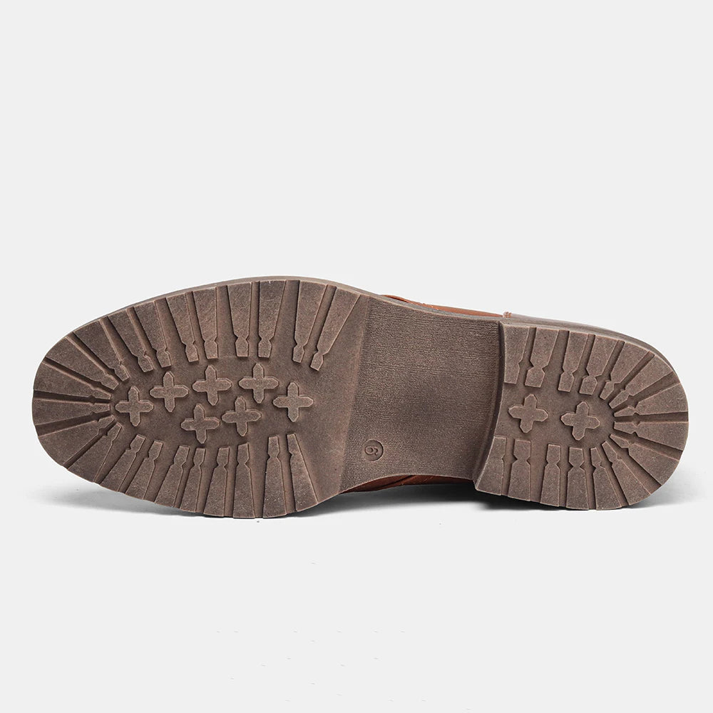 The Cliveden - Herrens Stiliga Snörade Ankel Vintage Stövlar