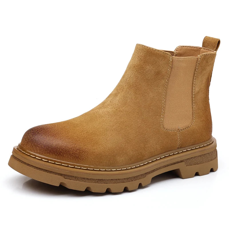 The Cardiff Bay - Herr Bekväma Mocka Chelsea Boots