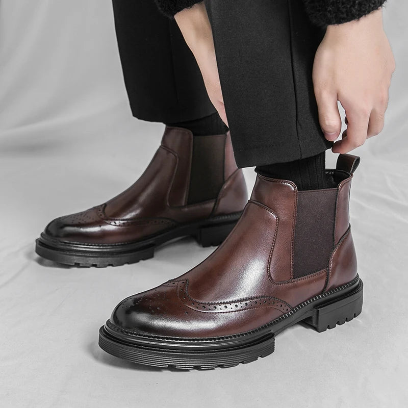 The Eastbourne – Chelsea boots för herr i läder