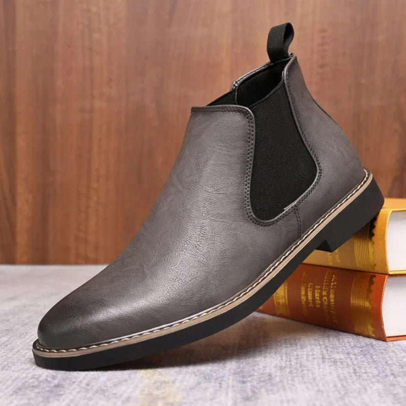 The Fort William - Herrstyliga Bekväma Läder Chelsea Boots