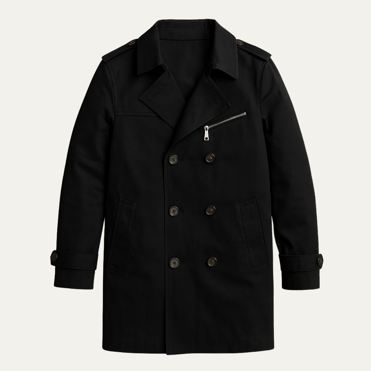 The Merrick - Herr Dubbelknäppt Smart Casual Trench Coat