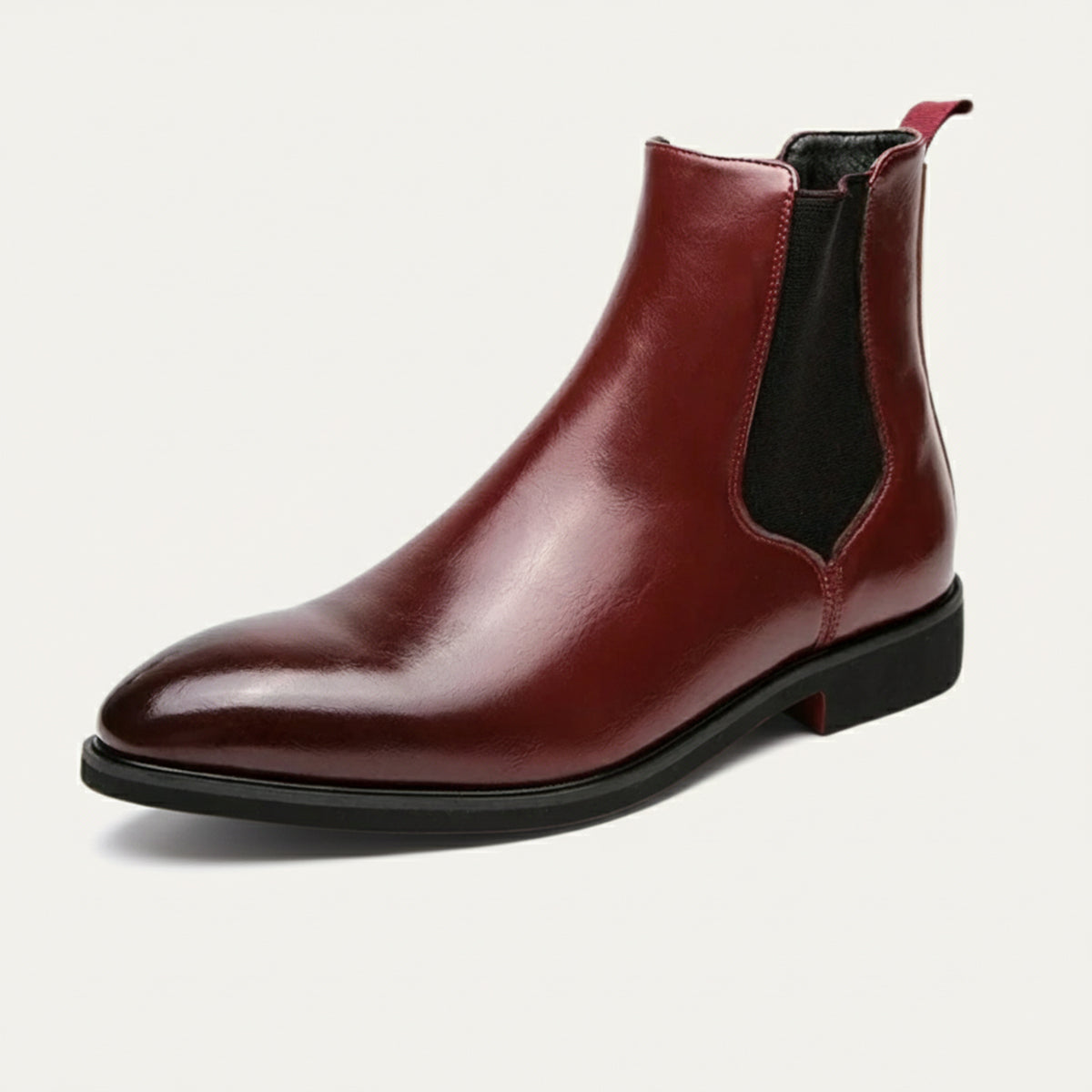 The Cobblestone - Herr Klassiska Ankel Slip On Läderstövlar