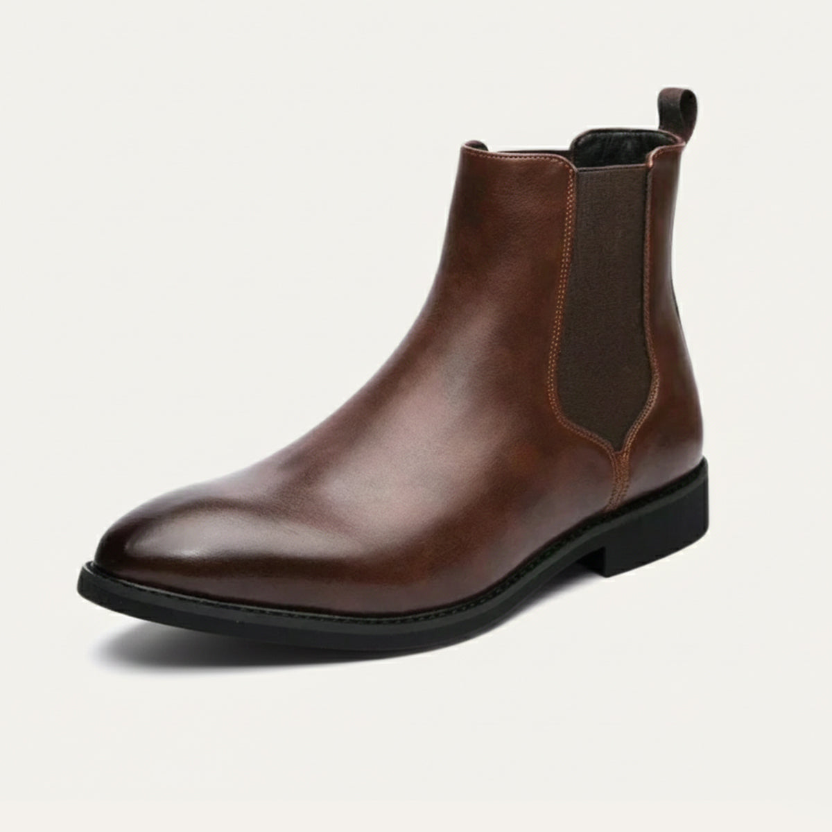 The Cobblestone - Herr Klassiska Ankel Slip On Läderstövlar