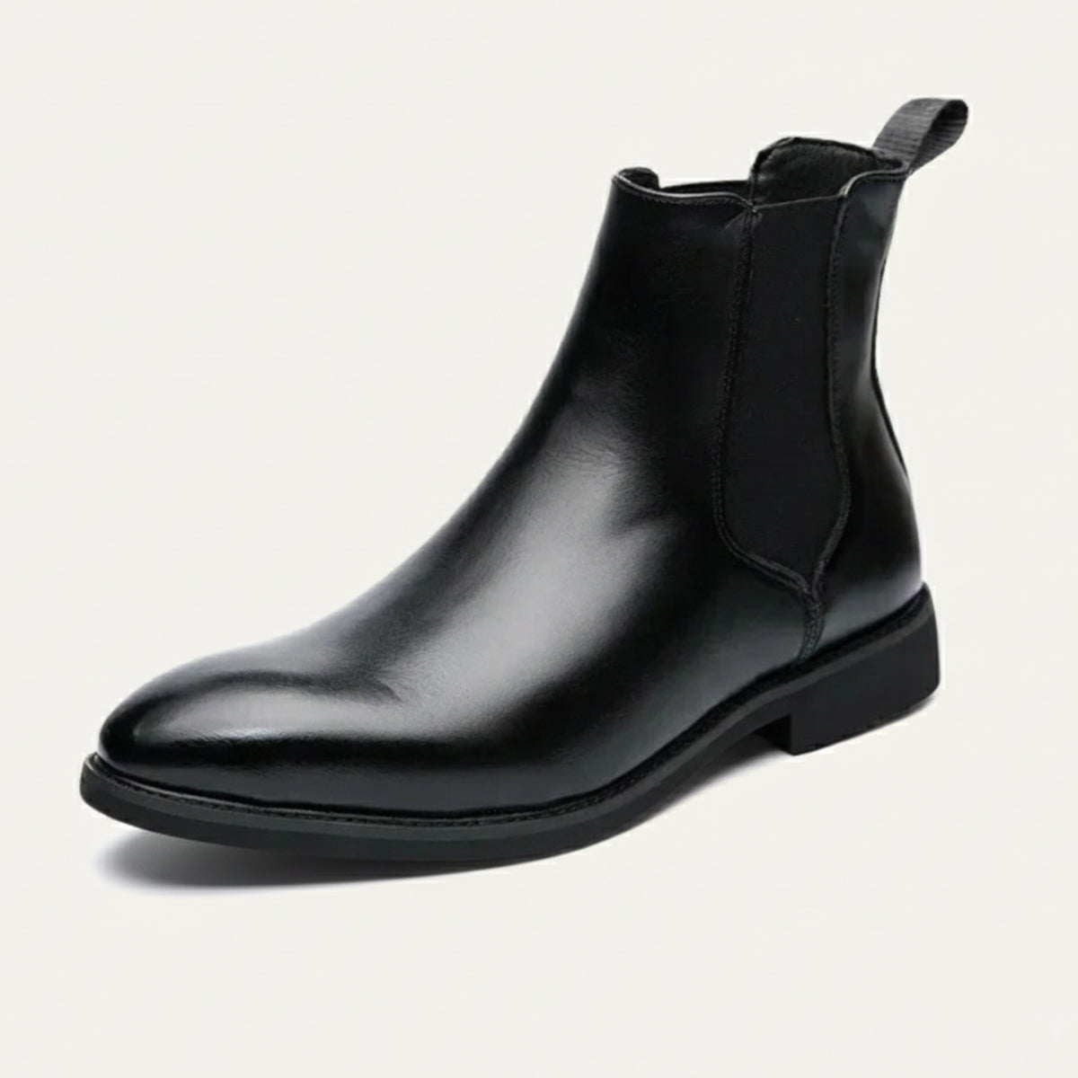 The Cobblestone - Herr Klassiska Ankel Slip On Läderstövlar