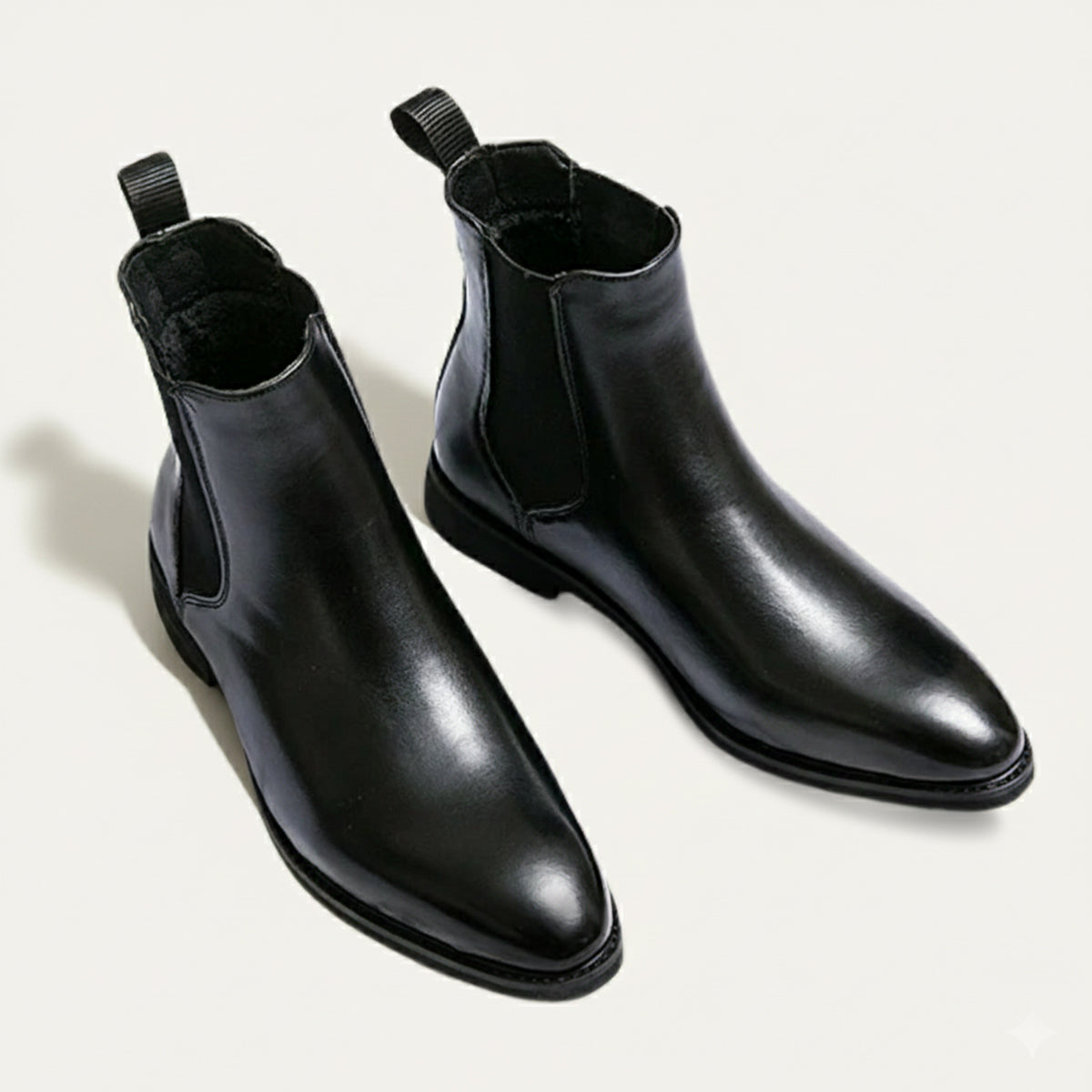 The Cobblestone - Herr Klassiska Ankel Slip On Läderstövlar