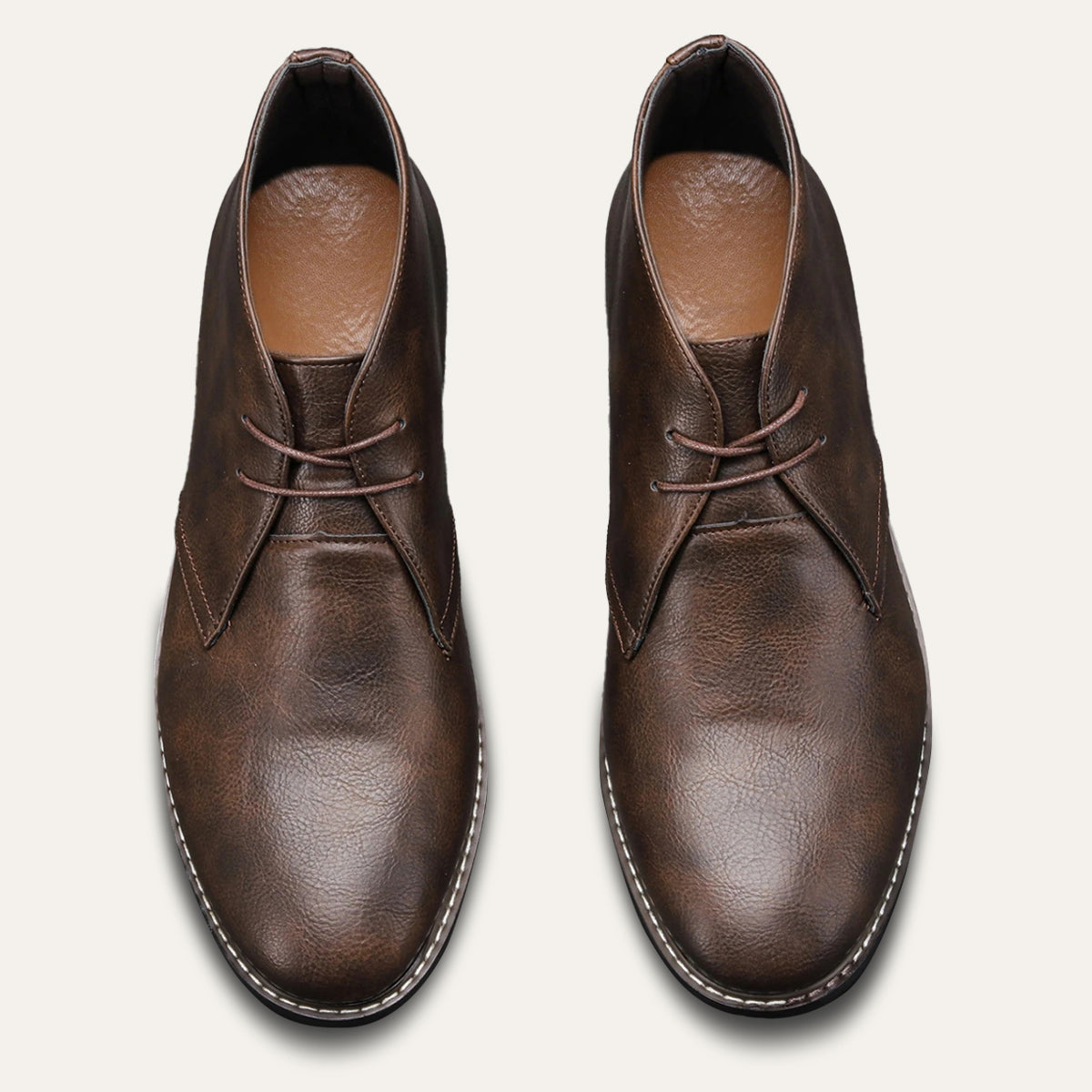 The Crosby - Klassiska läderkängor med snörning för herr