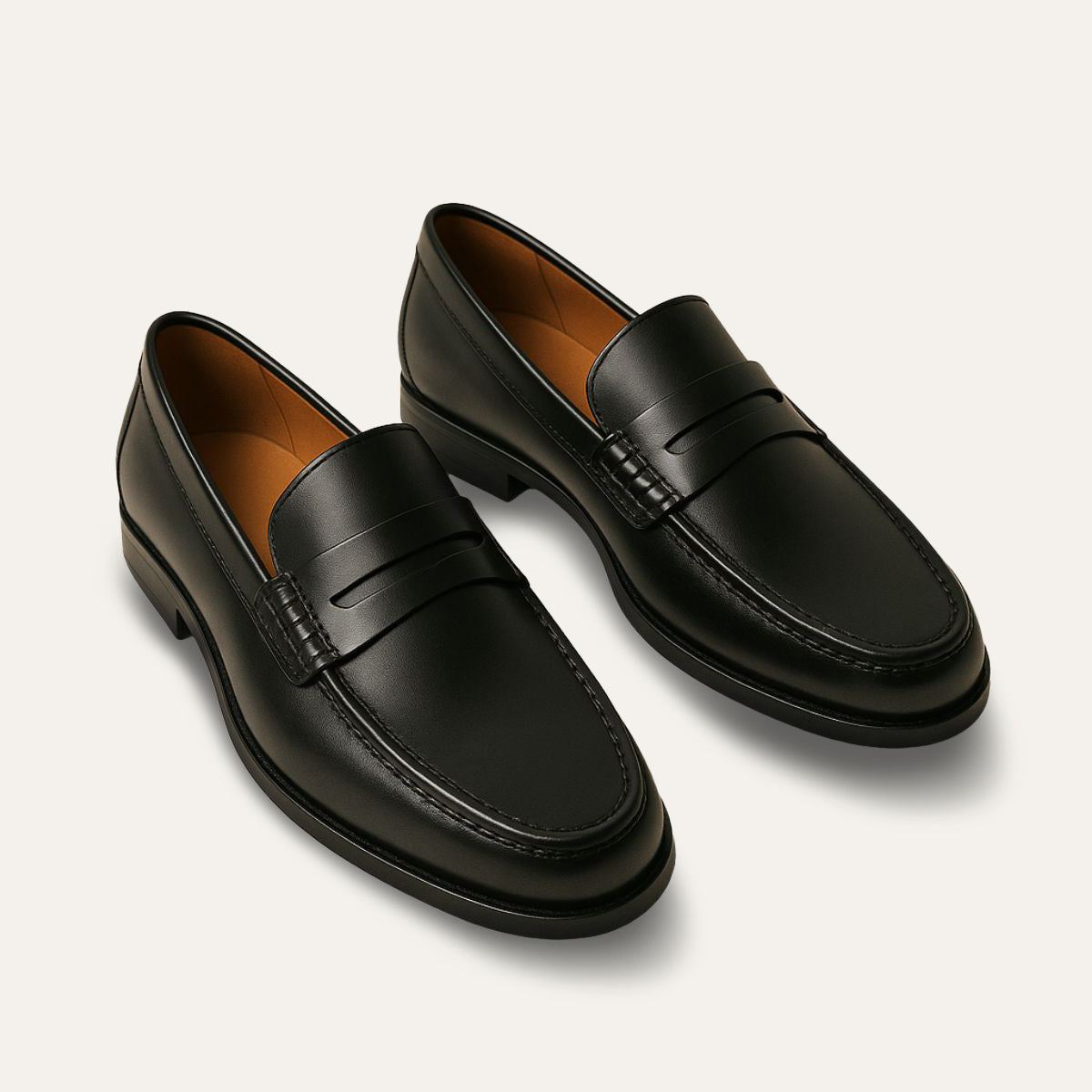 The Penrose - Slip On Läder Loafers för Män