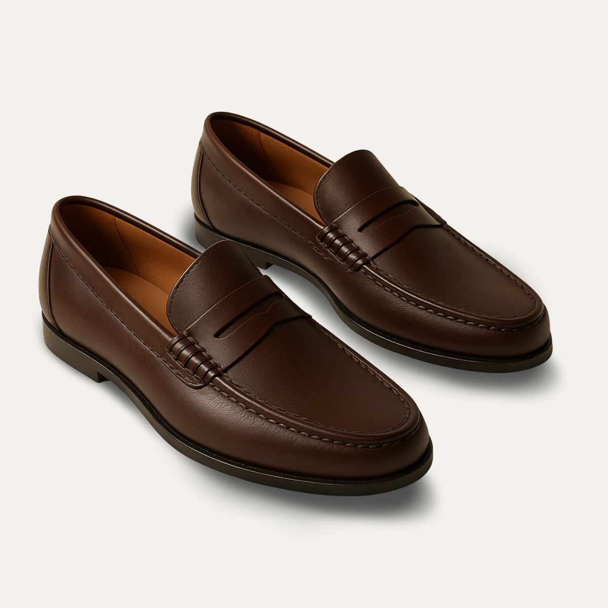 The Penrose - Slip On Läder Loafers för Män