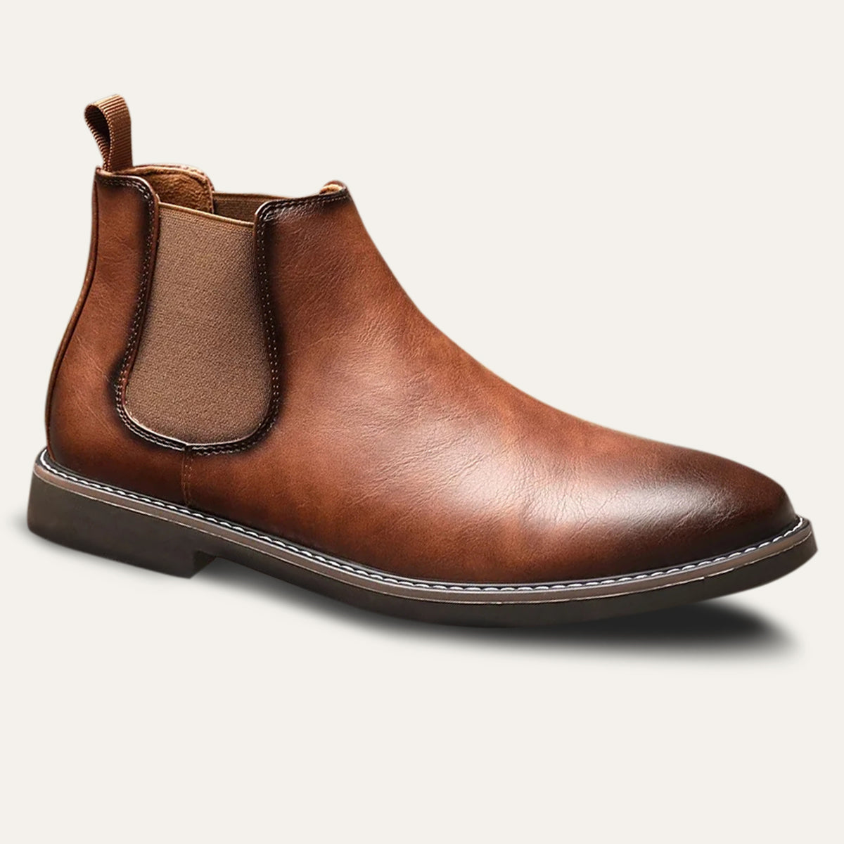 The Fort William - Herrstyliga Bekväma Läder Chelsea Boots