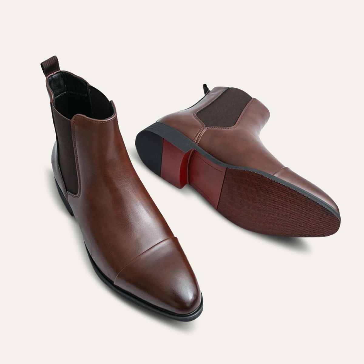 The Savile Row - Läder Chelsea Boots Herr