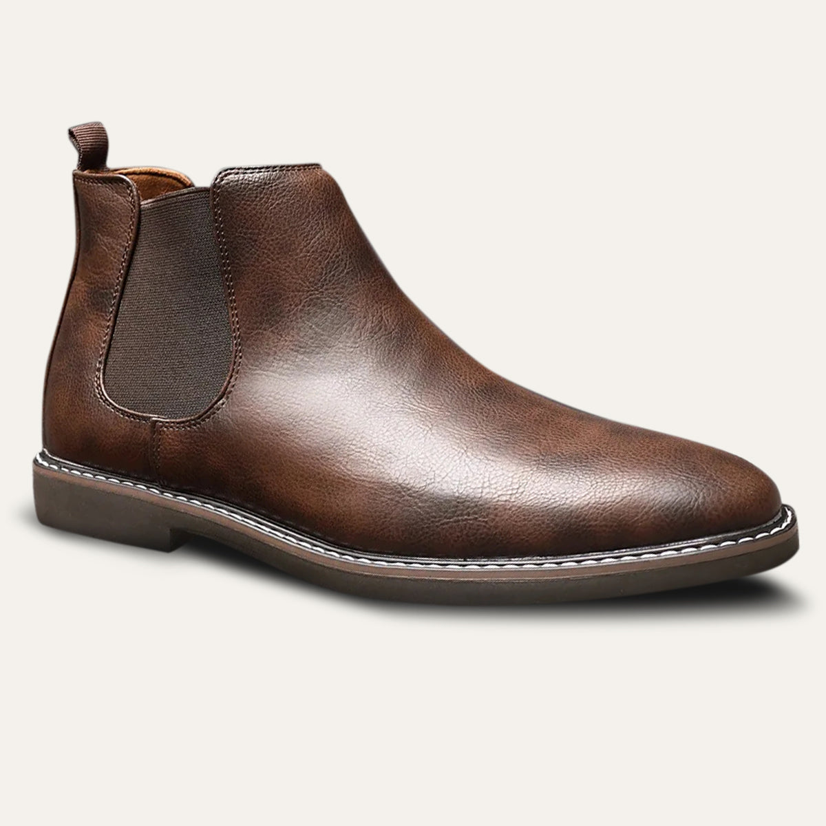 The Fort William - Herrstyliga Bekväma Läder Chelsea Boots