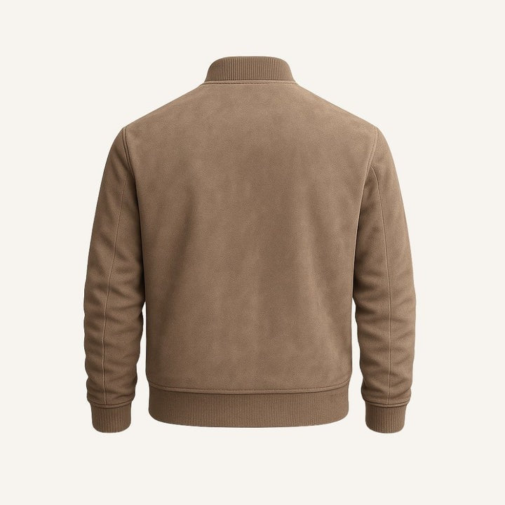 Elegant vintage mocka jacka Verona för herrar - Premium höstdesign 2025