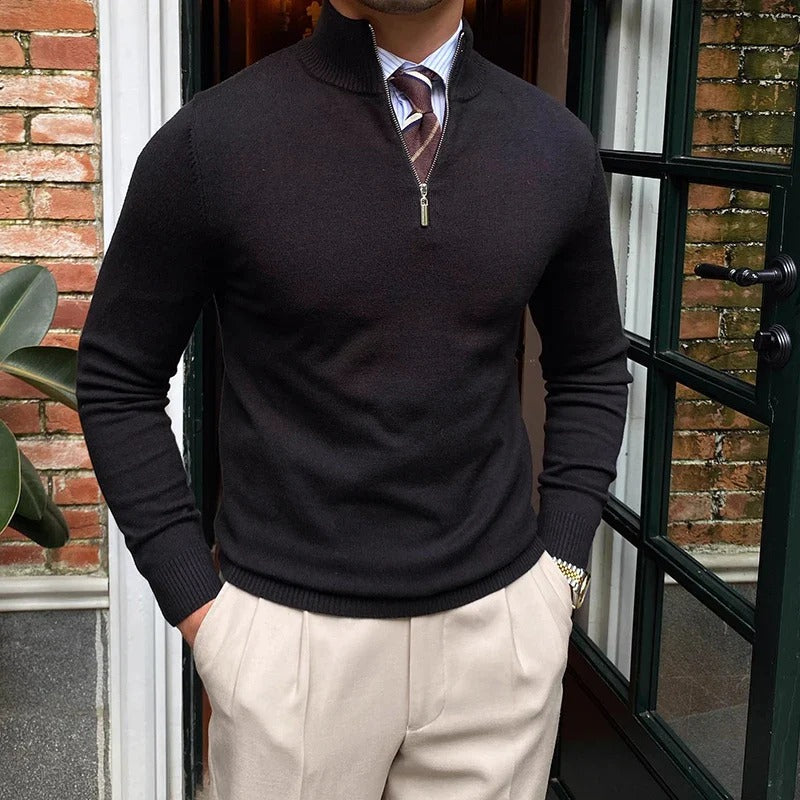 Trendy The Bronx Modern herrar quarterzip pullover – stilfull och bekväm