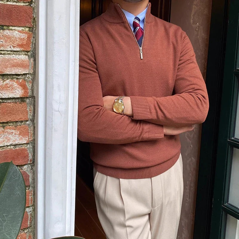 Trendy The Bronx Modern herrar quarterzip pullover – stilfull och bekväm