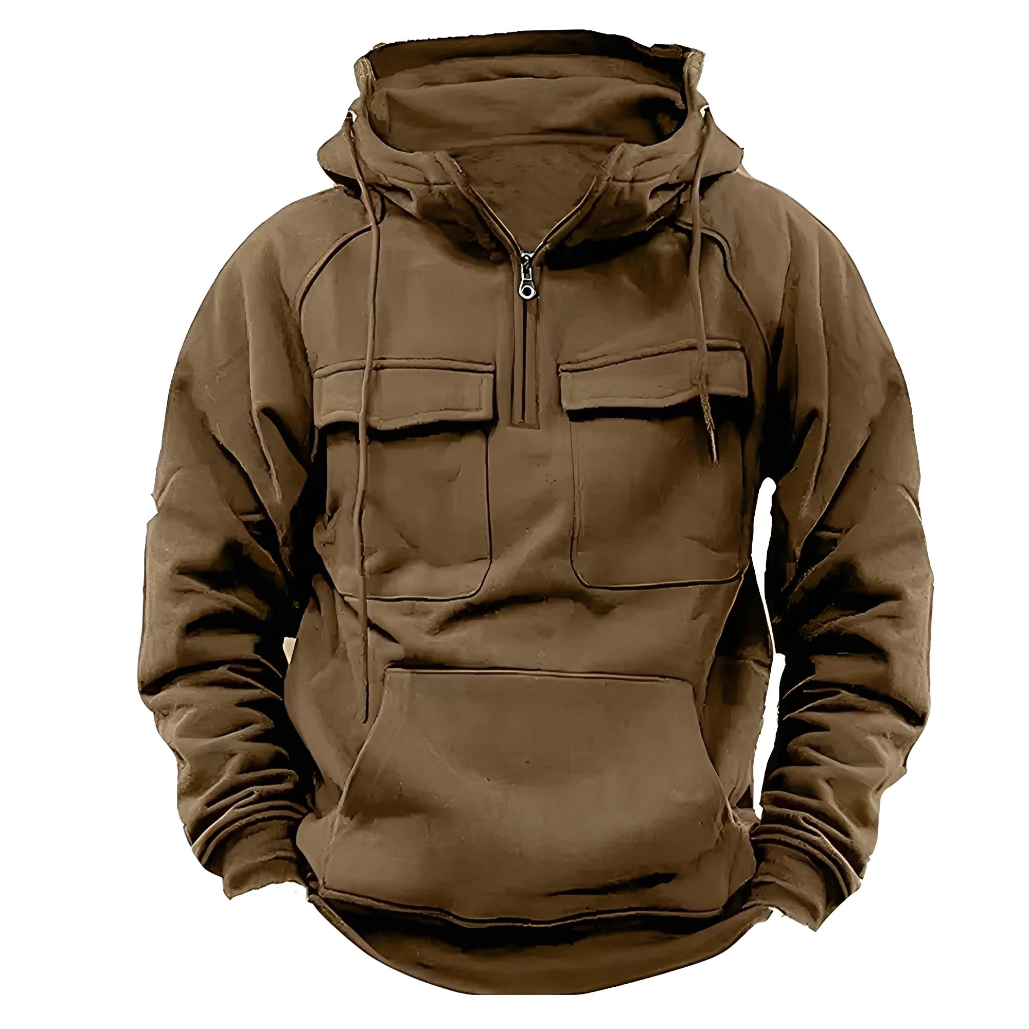 Klassisk taktisk hoodie – tröja med framfickor