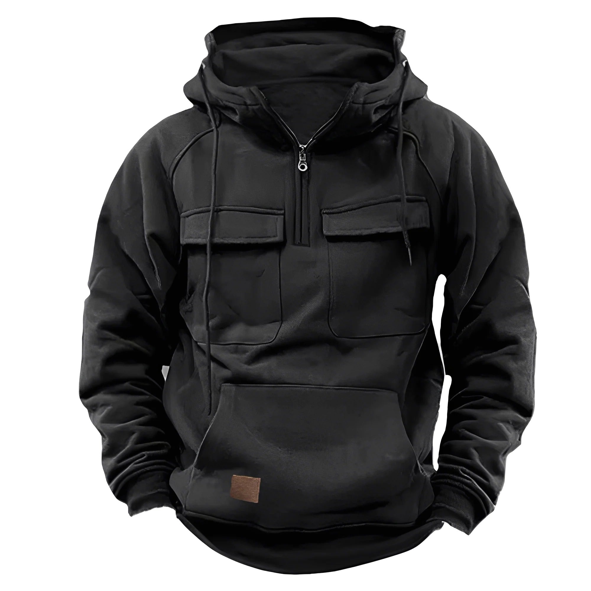 Klassisk taktisk hoodie – tröja med framfickor