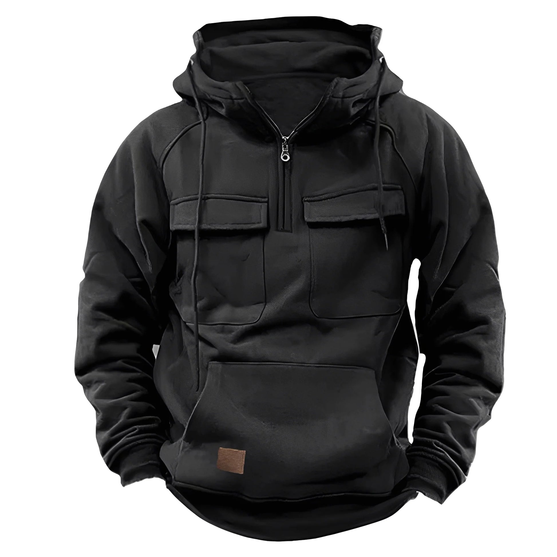 Klassisk taktisk hoodie – tröja med framfickor