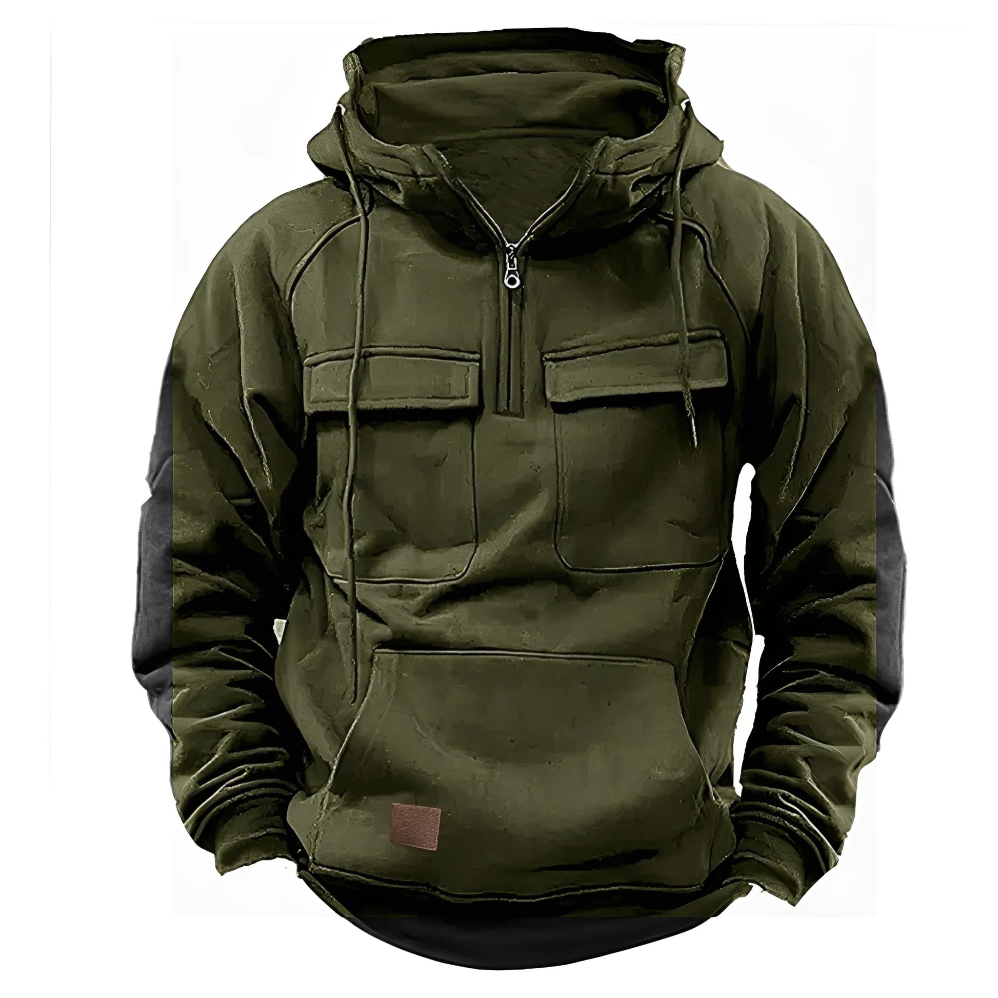 Klassisk taktisk hoodie – tröja med framfickor