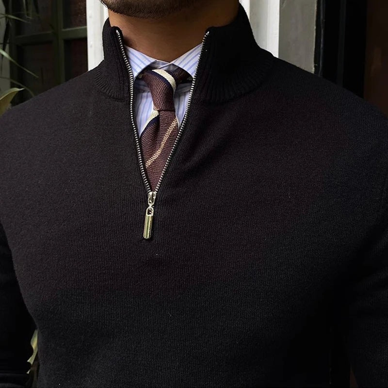 Trendy The Bronx Modern herrar quarterzip pullover – stilfull och bekväm