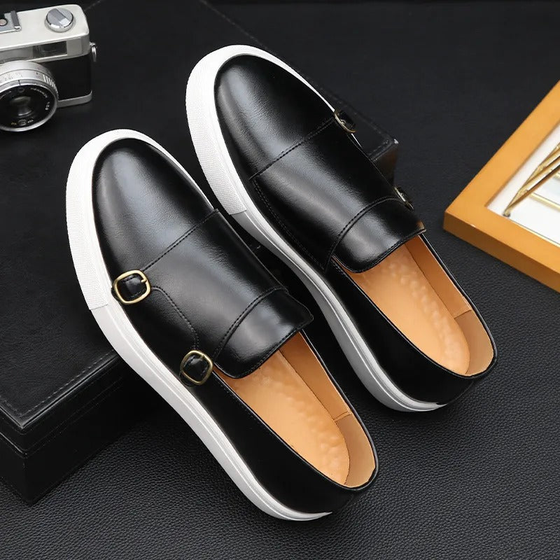 The Mayfair – Monk strap sneakers i läder för herr