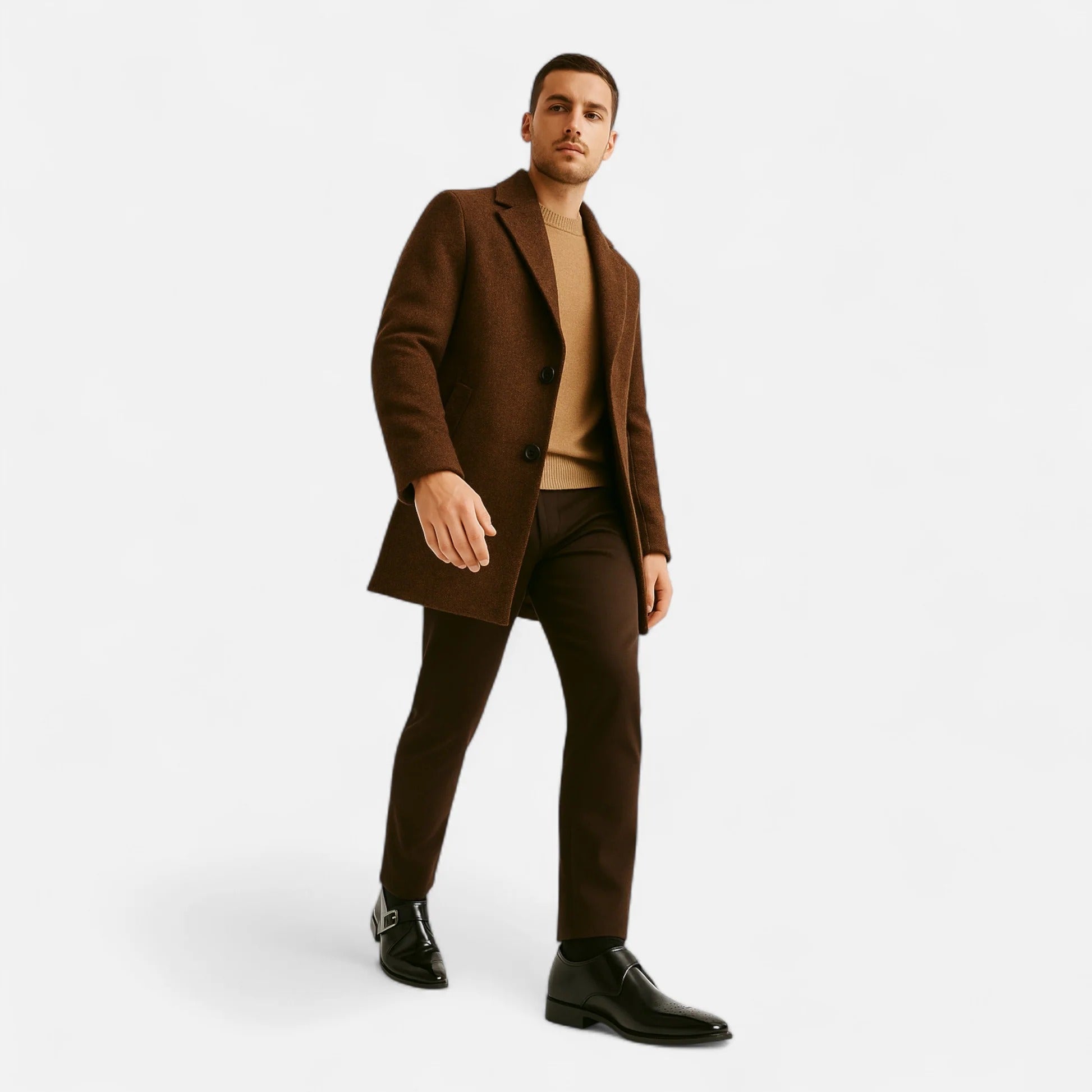 The Oxford - Eleganta herrskor med enkel spänne i läder