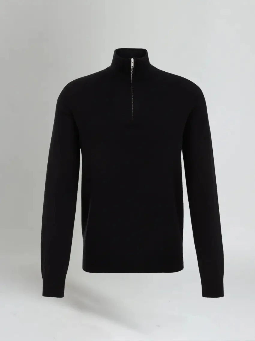 Pull med ståkrage Oxford Old Money för män