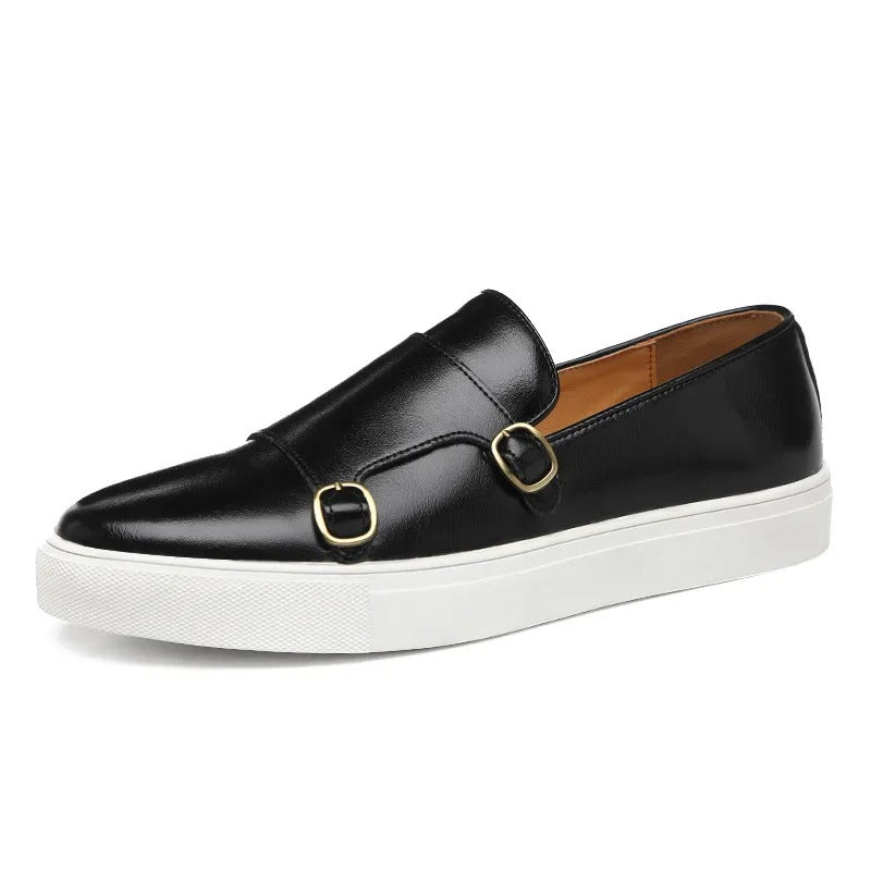 The Mayfair – Monk strap sneakers i läder för herr