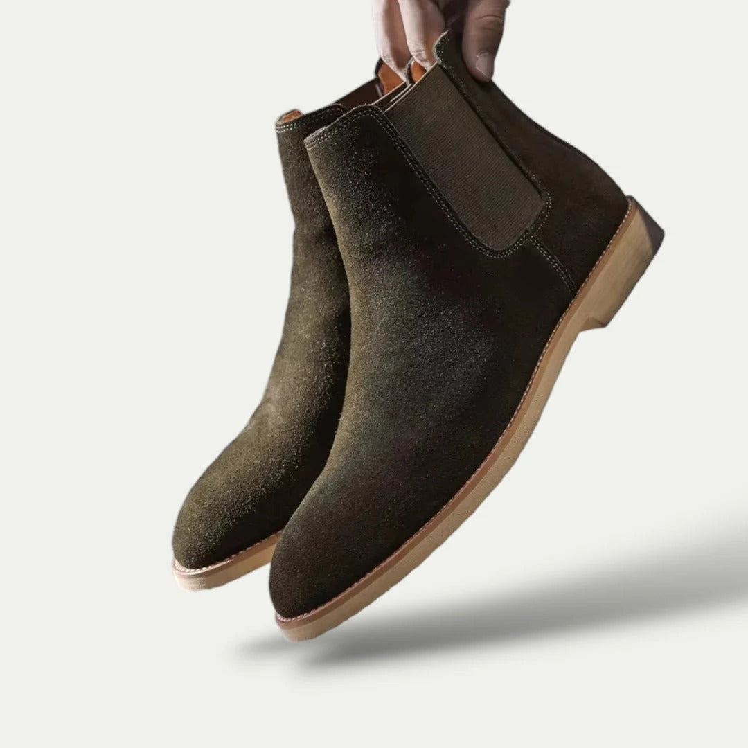 The Vienna - Herr Suede Chelsea Boots - Äkta Läder Ankelstövlar