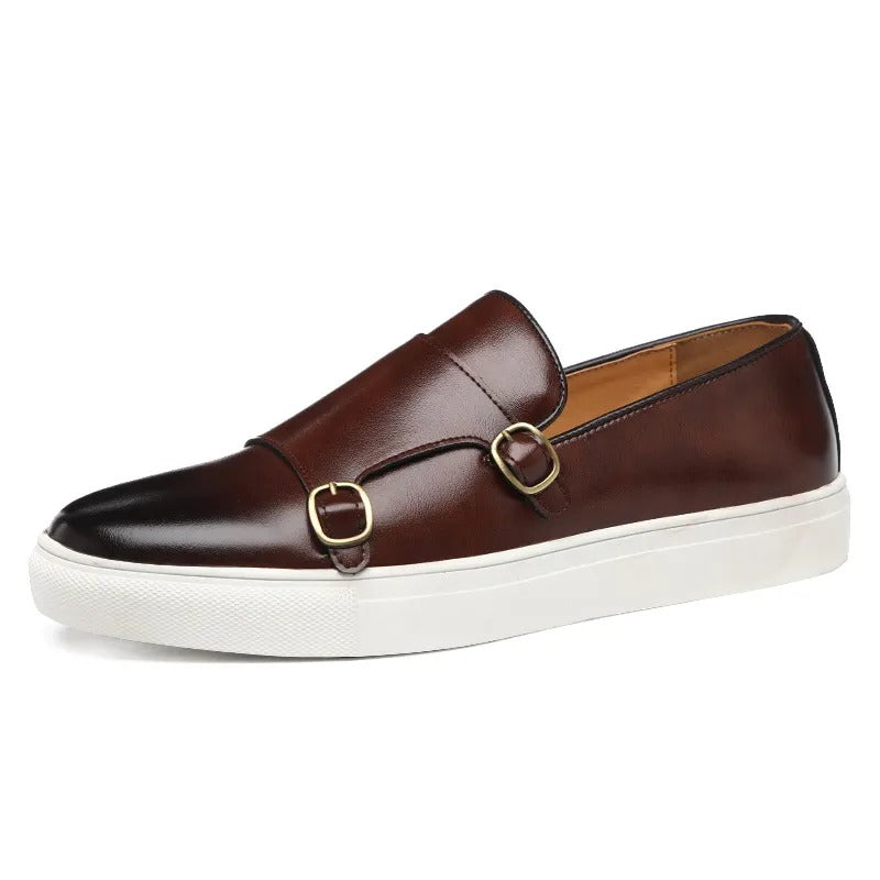 The Mayfair – Monk strap sneakers i läder för herr