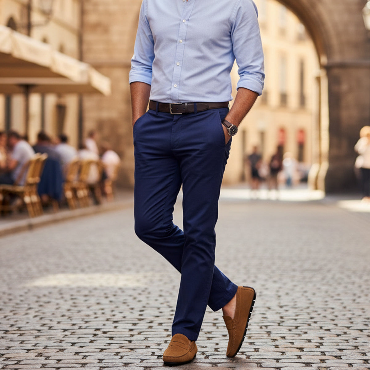 The Corsica - Eleganta Herr Loafers i Mjukt Läder med Penny-Detalj