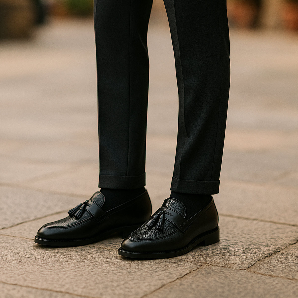 The Carmarthen - Herr Klassiska läderskor med tofsar