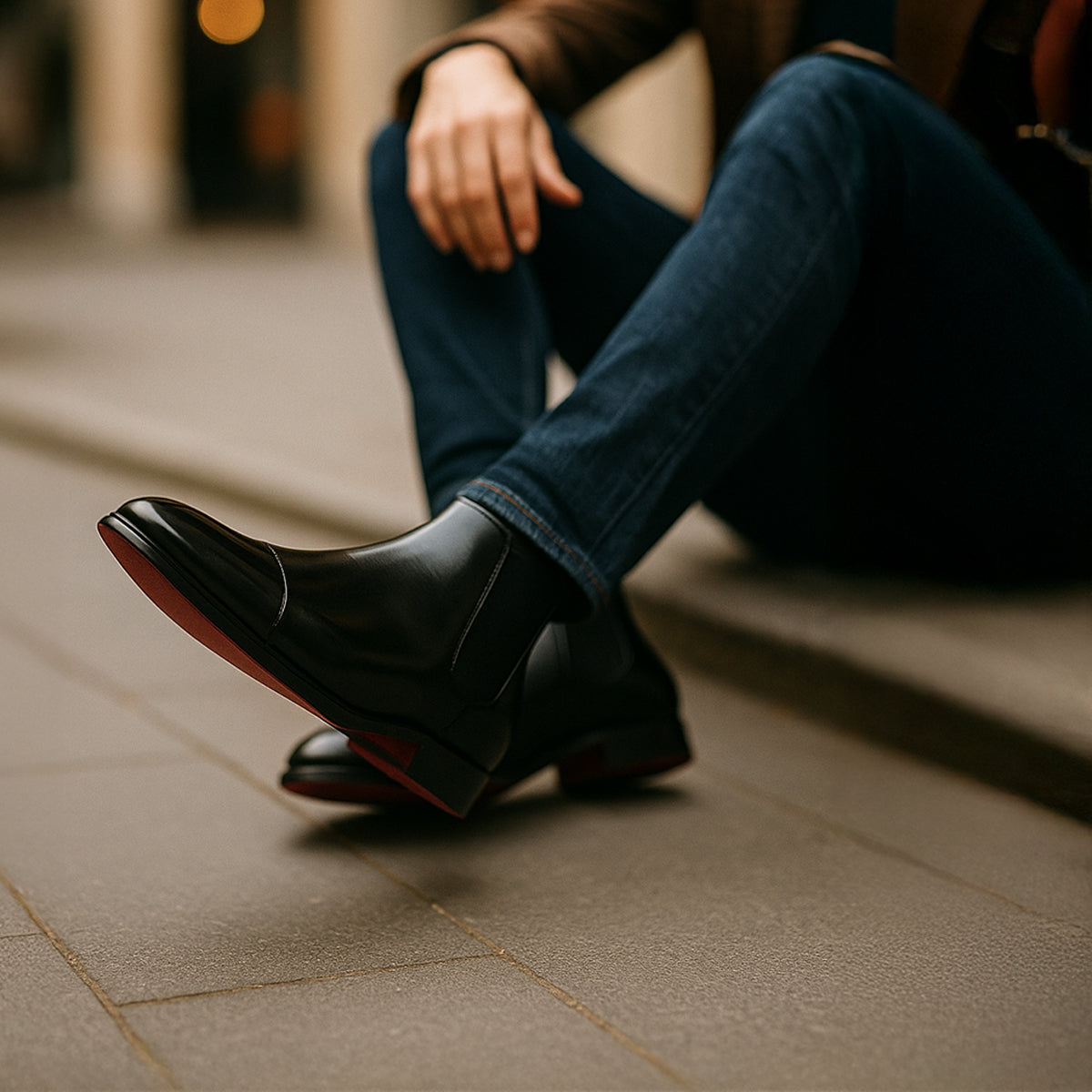 The Savile Row - Herr Läder Chelsea Boots