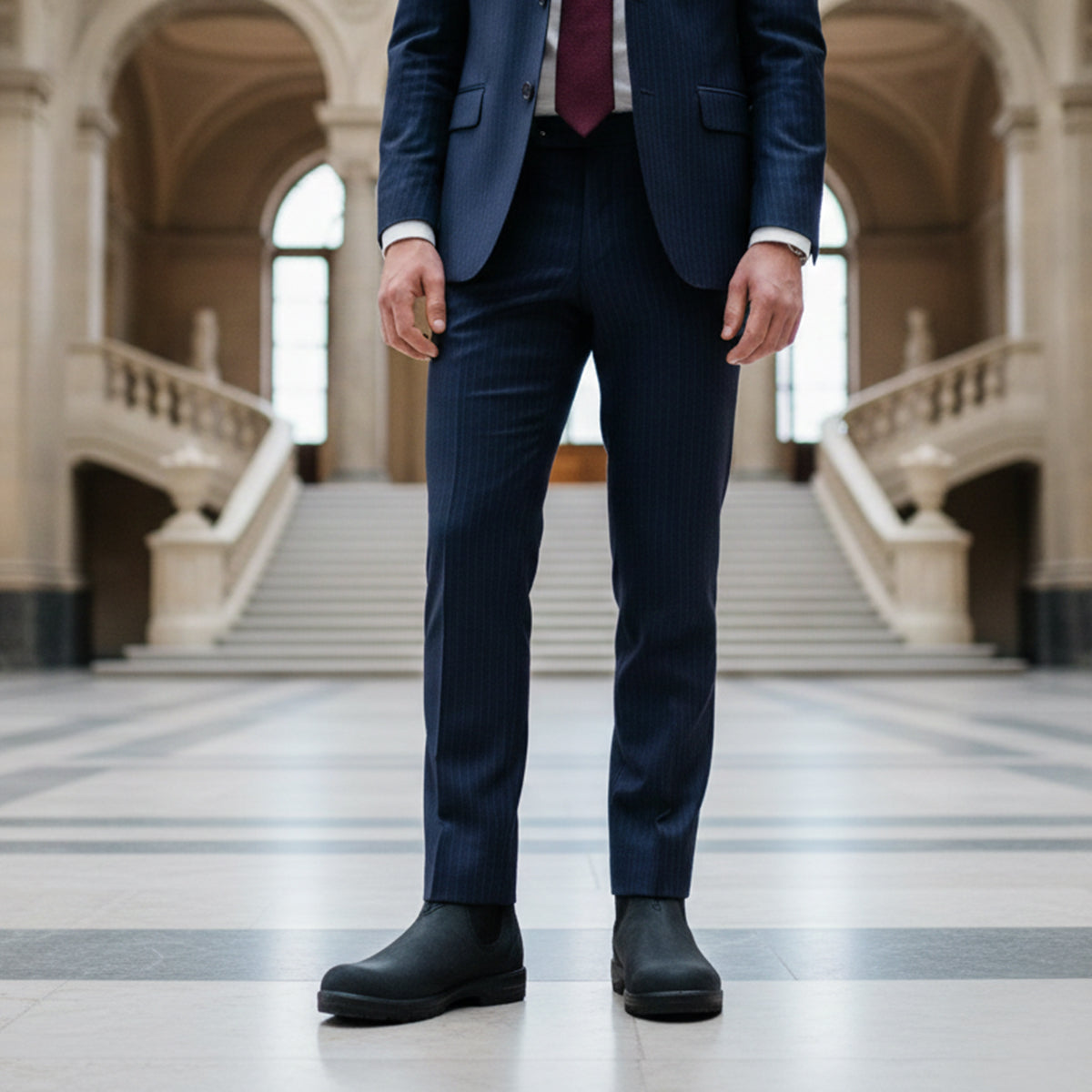 The Kensington – Robusta Chelsea-boots i läder för herr - Vattentålig & vardagskomfort