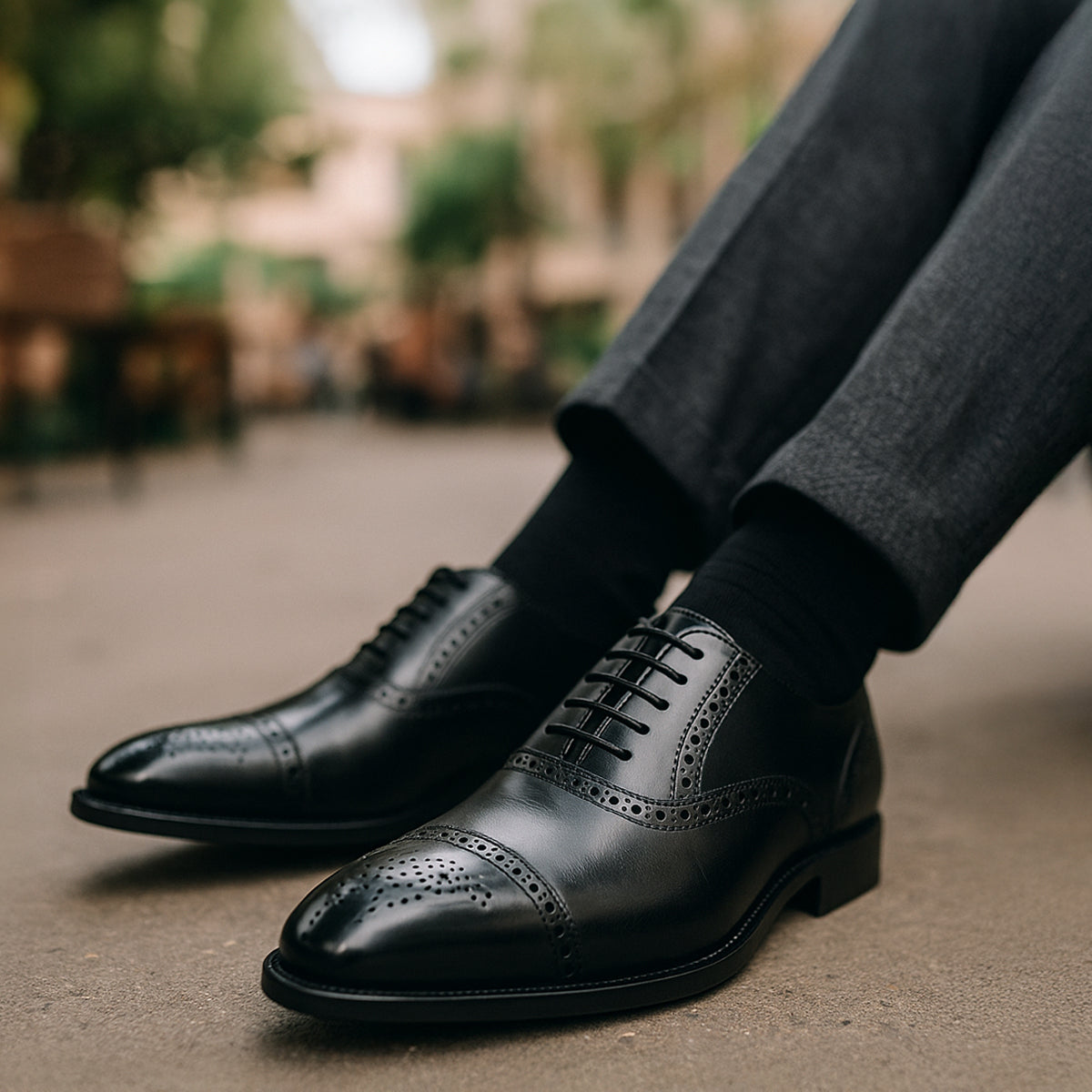 The Malcesine - Herrskor i läder av hög kvalitet i nötläder