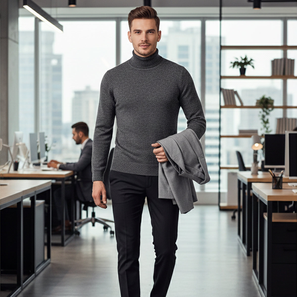 Herrs Highclere Merino Mysig Skocktröja