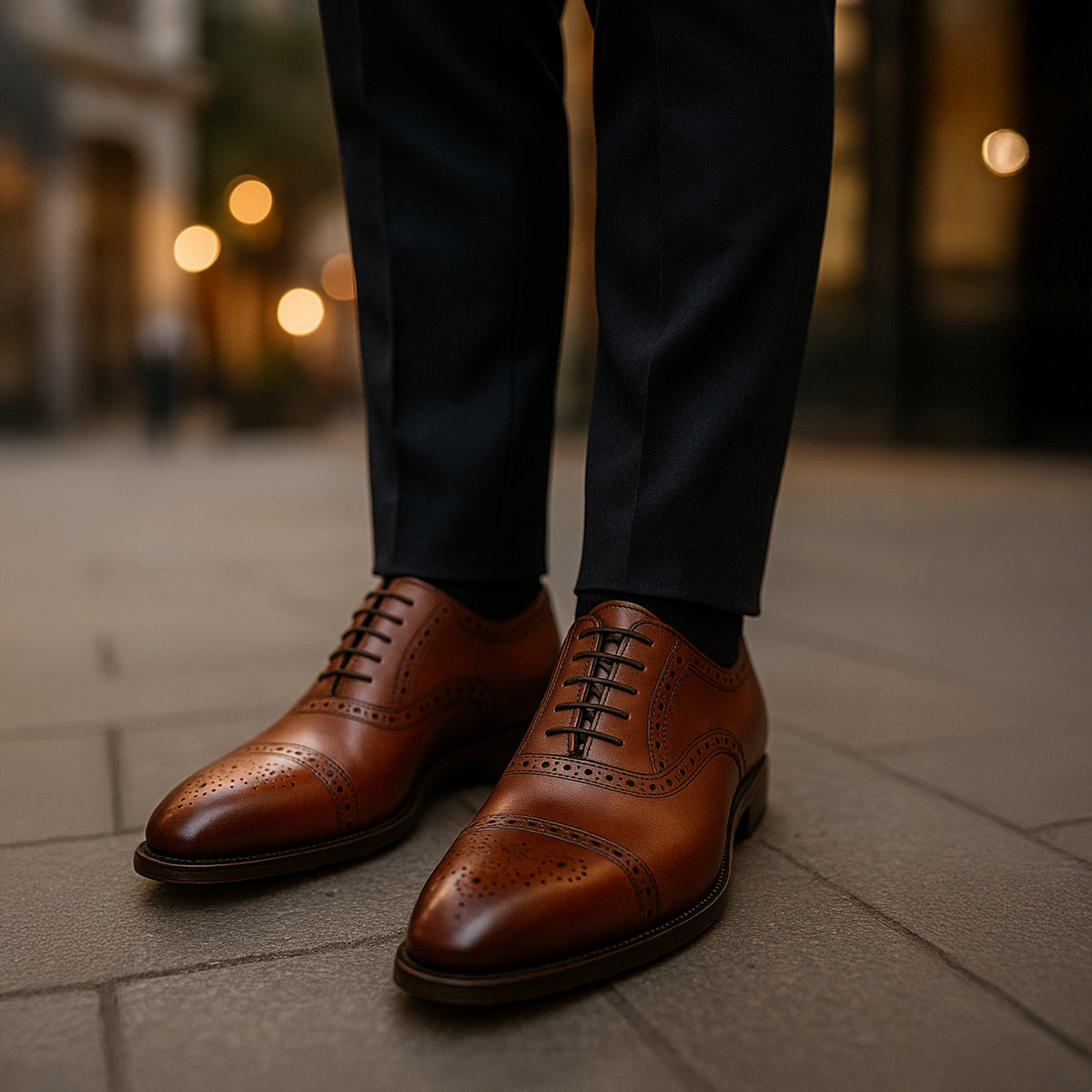 The Malcesine - Herrskor i läder av hög kvalitet i nötläder