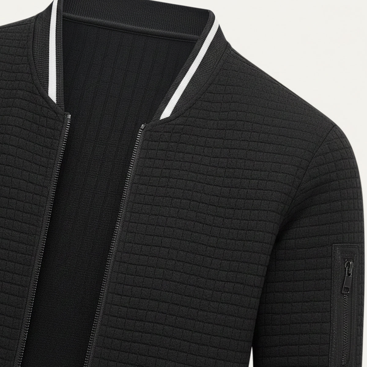 Oakshade Quiltad Jacka – Avslappnad Zip-up Väst för Alla Tillfällen